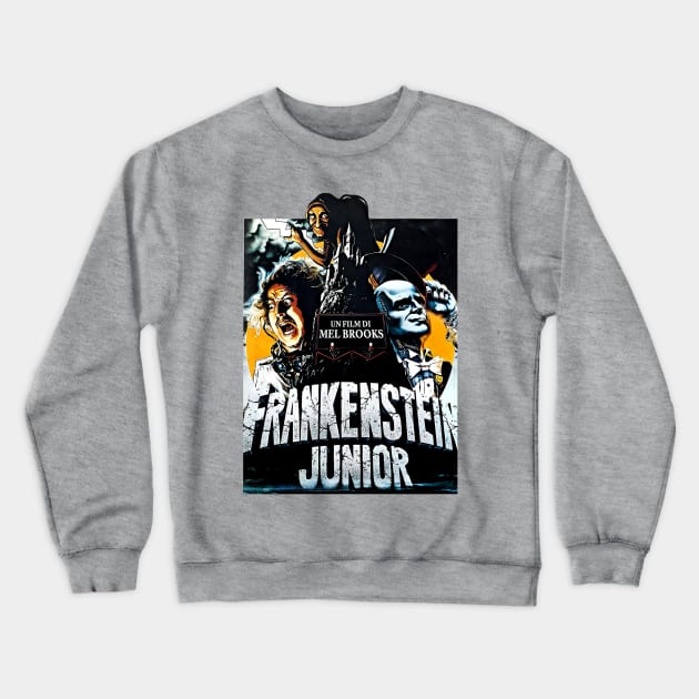 French Poster FRANKENSTEIN JUNIOR 1974 Crewneck Sweatshirt by Pop Fan Shop